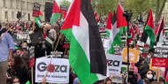 متظاهرون يطالبون بنكا بريطانيا بوقف تمويل شركات أسلحة إسرائيلية